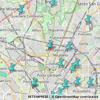 Mappa Via Valassina, 20159 Milano MI, Italia (3.24688)