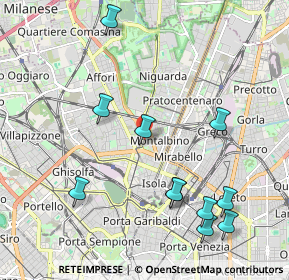 Mappa Via Valassina, 20159 Milano MI, Italia (2.30455)