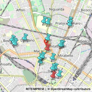 Mappa Via Valassina, 20159 Milano MI, Italia (1.063)