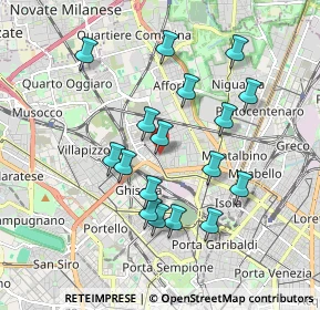 Mappa Via Camillo Ugoni, 20158 Milano MI, Italia (1.71353)