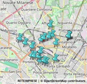 Mappa Via Camillo Ugoni, 20158 Milano MI, Italia (1.555)