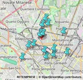 Mappa Via Camillo Ugoni, 20158 Milano MI, Italia (1.36529)