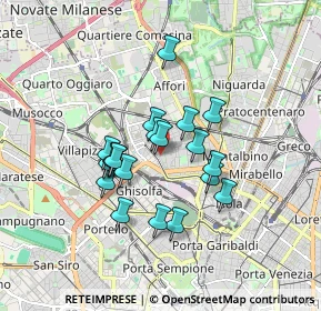 Mappa Via Camillo Ugoni, 20158 Milano MI, Italia (1.333)