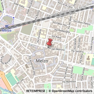 Mappa Via San Martino, 4, 20066 Melzo, Milano (Lombardia)