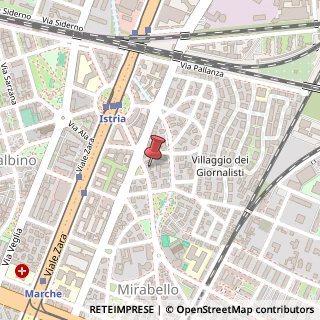 Mappa Via Alfredo Comandini, 16, 20125 Milano, Milano (Lombardia)