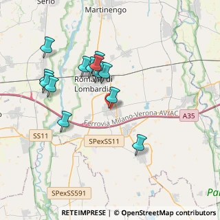 Mappa Via Trento, 24050 Covo BG, Italia (3.57357)