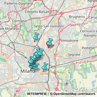 Mappa Via Derna, 20132 Milano MI, Italia (3.56308)
