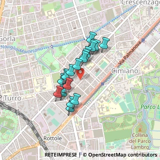 Mappa Via Derna, 20132 Milano MI, Italia (0.323)