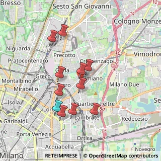 Mappa Via Derna, 20132 Milano MI, Italia (1.62545)
