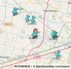 Mappa Via Don Costantino, 30035 Mirano VE, Italia (3.63727)