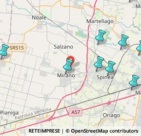 Mappa Via Don Costantino, 30035 Mirano VE, Italia (6.23538)