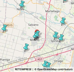 Mappa Via Don Costantino, 30035 Mirano VE, Italia (5.07231)