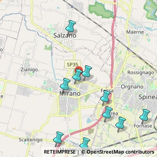 Mappa Via Don Costantino, 30035 Mirano VE, Italia (2.9125)