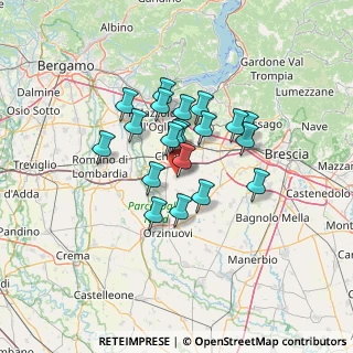 Mappa 25030 Castelcovati BS, Italia (9.8785)