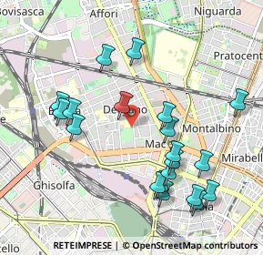 Mappa Via Livigno, 20158 Milano MI, Italia (1.042)