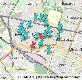 Mappa Via Livigno, 20158 Milano MI, Italia (0.7105)