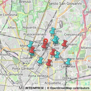 Mappa Via Rho, 20125 Milano MI, Italia (1.54308)