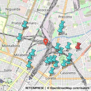 Mappa Via Rho, 20125 Milano MI, Italia (1.1315)