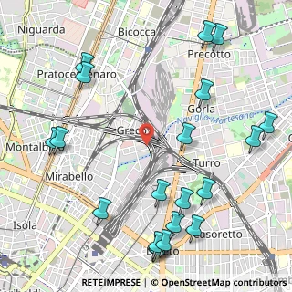 Mappa Via Rho, 20125 Milano MI, Italia (1.3945)