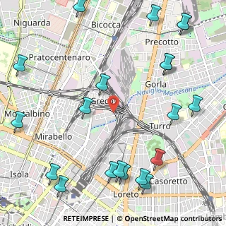 Mappa Via Rho, 20125 Milano MI, Italia (1.4905)
