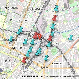 Mappa Via Rho, 20125 Milano MI, Italia (1.012)