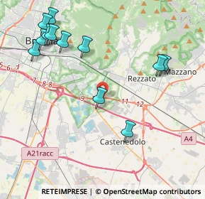 Mappa Via Buffalora, 25129 Brescia BS, Italia (4.90667)