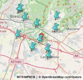 Mappa Via Buffalora, 25129 Brescia BS, Italia (3.87545)