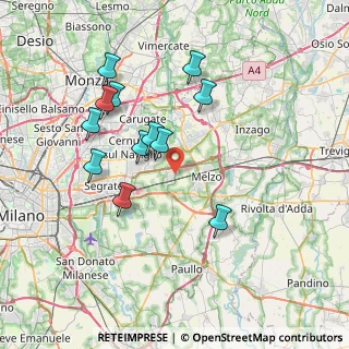 Mappa Via Vìolina, 20060 Vignate MI, Italia (7.11)
