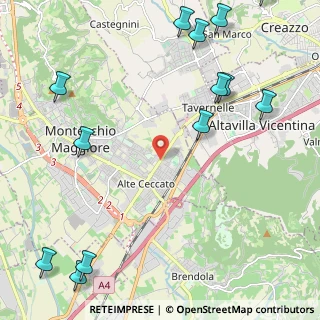 Mappa Via Bruschi, 36075 Montecchio Maggiore VI, Italia (3.16615)