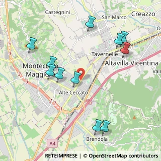 Mappa Via Bruschi, 36075 Montecchio Maggiore VI, Italia (2.27818)