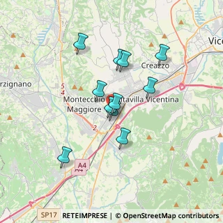 Mappa Via Bruschi, 36075 Montecchio Maggiore VI, Italia (2.83273)