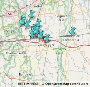 Mappa Via Francesco d'Assisi, 24043 Caravaggio BG, Italia (5.82867)