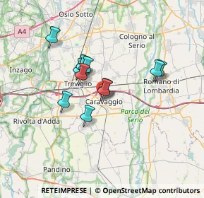 Mappa Via Francesco d'Assisi, 24043 Caravaggio BG, Italia (5.23)