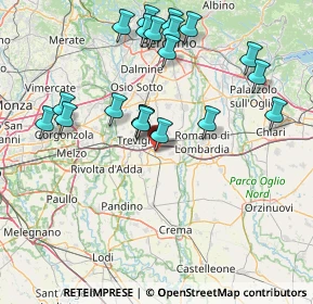 Mappa Via Francesco d'Assisi, 24043 Caravaggio BG, Italia (16.461)