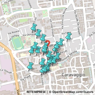 Mappa Via Francesco d'Assisi, 24043 Caravaggio BG, Italia (0.188)