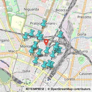 Mappa Via Privata Umberto Fracchia, 20125 Milano MI, Italia (0.747)