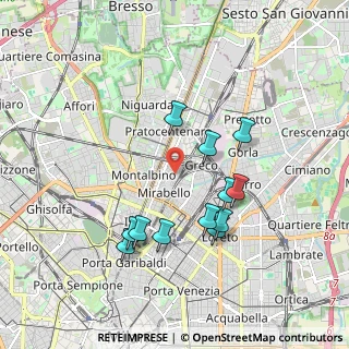 Mappa Via Privata Umberto Fracchia, 20125 Milano MI, Italia (1.75333)
