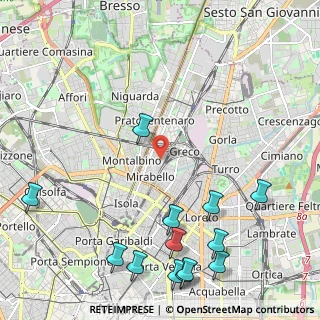 Mappa Via Privata Umberto Fracchia, 20125 Milano MI, Italia (2.93538)