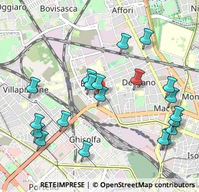Mappa Via Giovanni Arrivabene, 20158 Milano MI, Italia (1.135)