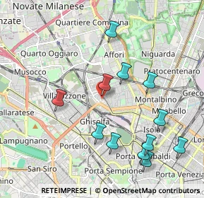 Mappa Via Giovanni Arrivabene, 20158 Milano MI, Italia (2.12333)