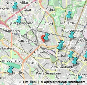 Mappa Via Giovanni Arrivabene, 20158 Milano MI, Italia (3.33056)