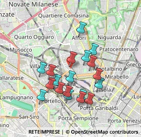 Mappa Via Giovanni Arrivabene, 20158 Milano MI, Italia (1.60579)