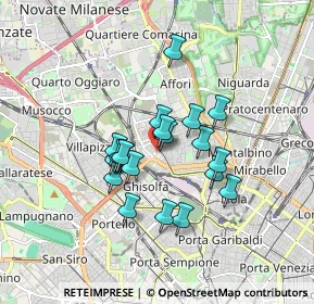 Mappa Via Giovanni Arrivabene, 20158 Milano MI, Italia (1.303)