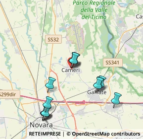 Mappa Via Novara, 28062 Cameri NO, Italia (4.01)