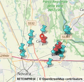 Mappa Via Novara, 28062 Cameri NO, Italia (3.5415)