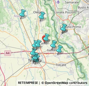 Mappa Via Novara, 28062 Cameri NO, Italia (6.43786)