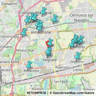 Mappa Piazza Sant'Ambrogio, 20090 Segrate MI, Italia (2.1415)