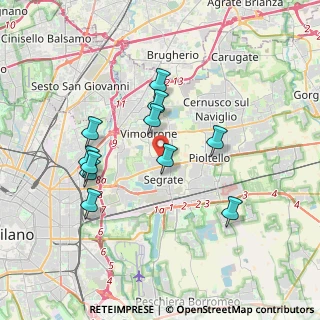 Mappa Piazza Sant'Ambrogio, 20090 Segrate MI, Italia (3.38818)