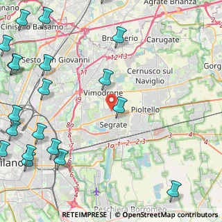 Mappa Piazza Sant'Ambrogio, 20090 Segrate MI, Italia (6.9415)