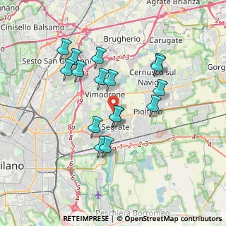Mappa Piazza Sant'Ambrogio, 20090 Segrate MI, Italia (3.25563)